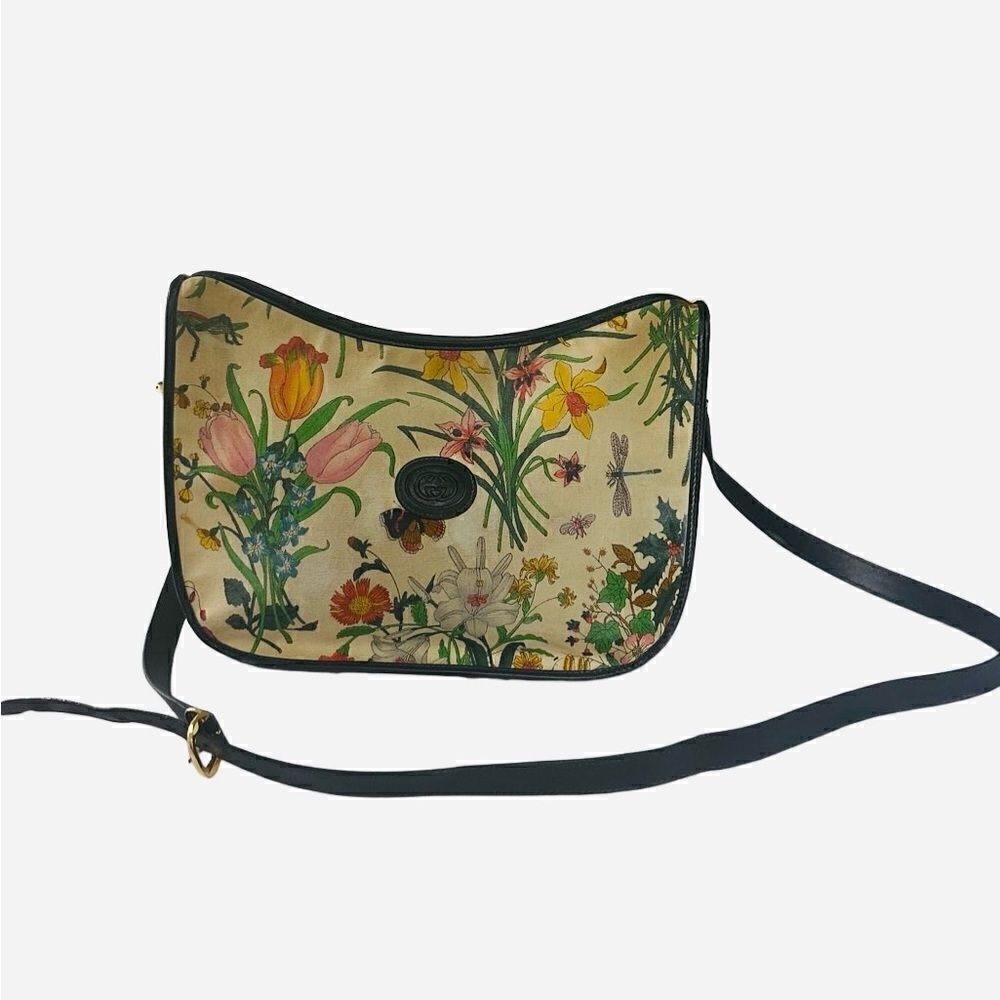 Gucci vintage floral crossbody black - Picture 3 of 16